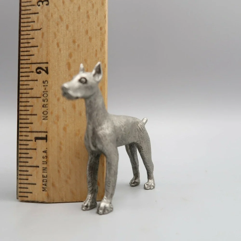 Vintage‎ Doberman Pointer Pewter Dog by BeaLine 2